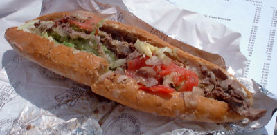 Cheesesteak with everything