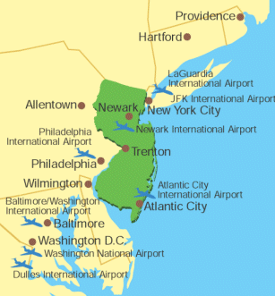 NJ Location Map