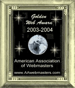 Gold Web Award - America Association of Webmasters