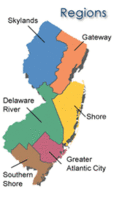 New Jersey Attractions - Regions